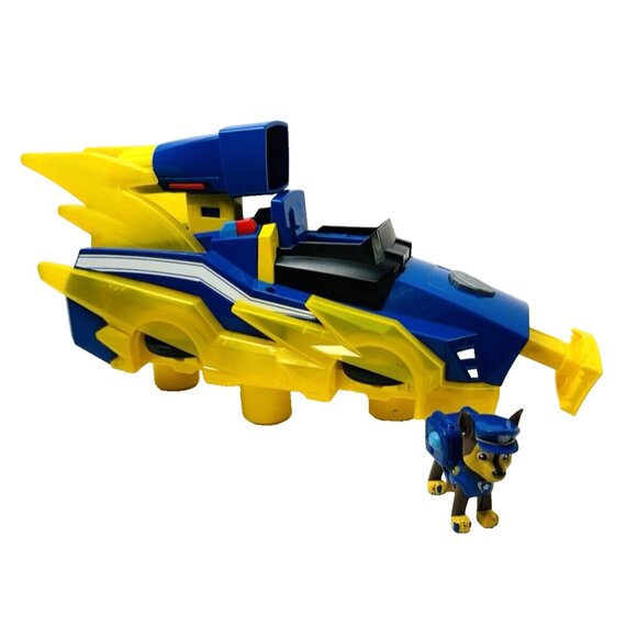 Paw Patrol Mighty Pups Charged Up Chase Transforming Deluxe Vehicle Lights Sound - Picture 2 of 11